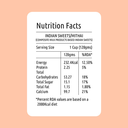 Toffee Doodle Nutritional Facts