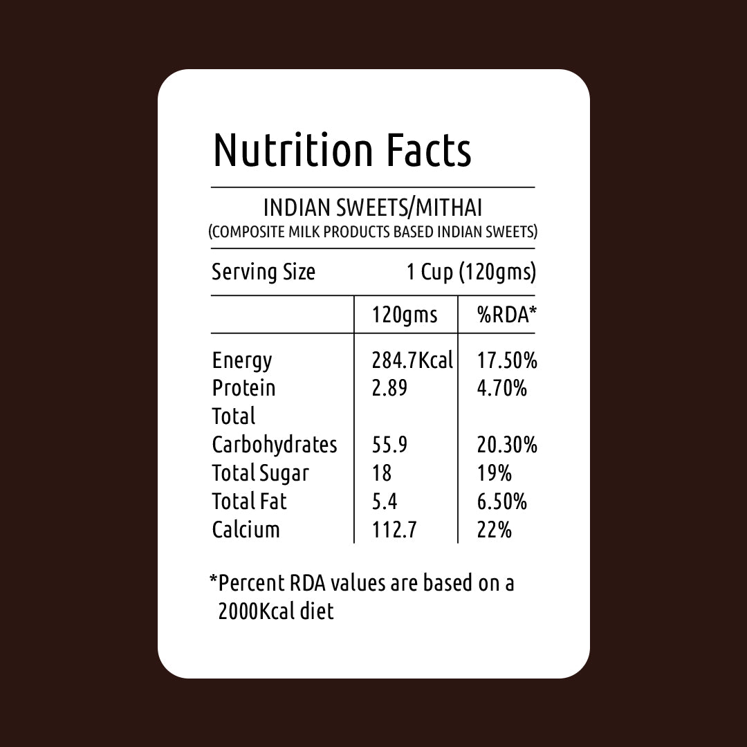 Toffee Doodle Nutritional Facts New