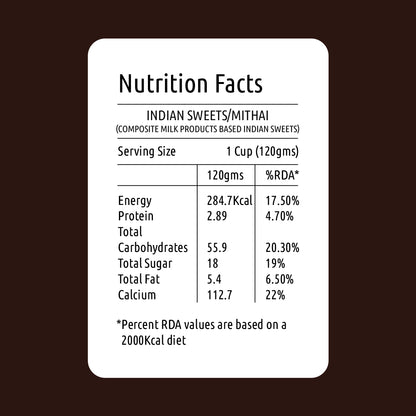 Toffee Doodle Nutritional Facts New