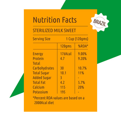 Toffee Doodle brigadeiro chocolate pudding nutrition facts