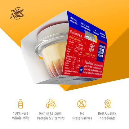 toffee doodle creme caramel pudding front of pack