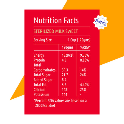 toffee doodle creme caramel pudding nutrition facts